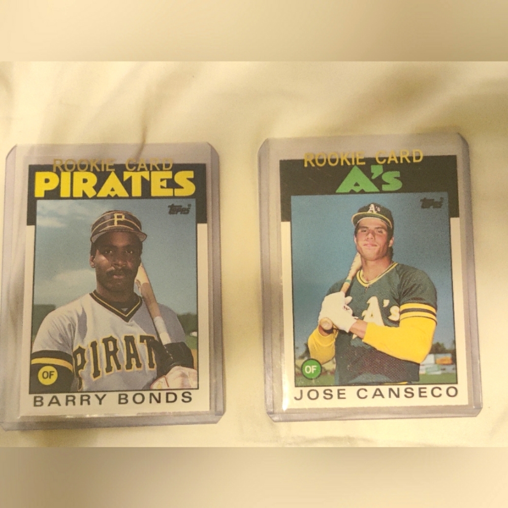 Barry Bonds and Jose Canseco Rookie Card Lot